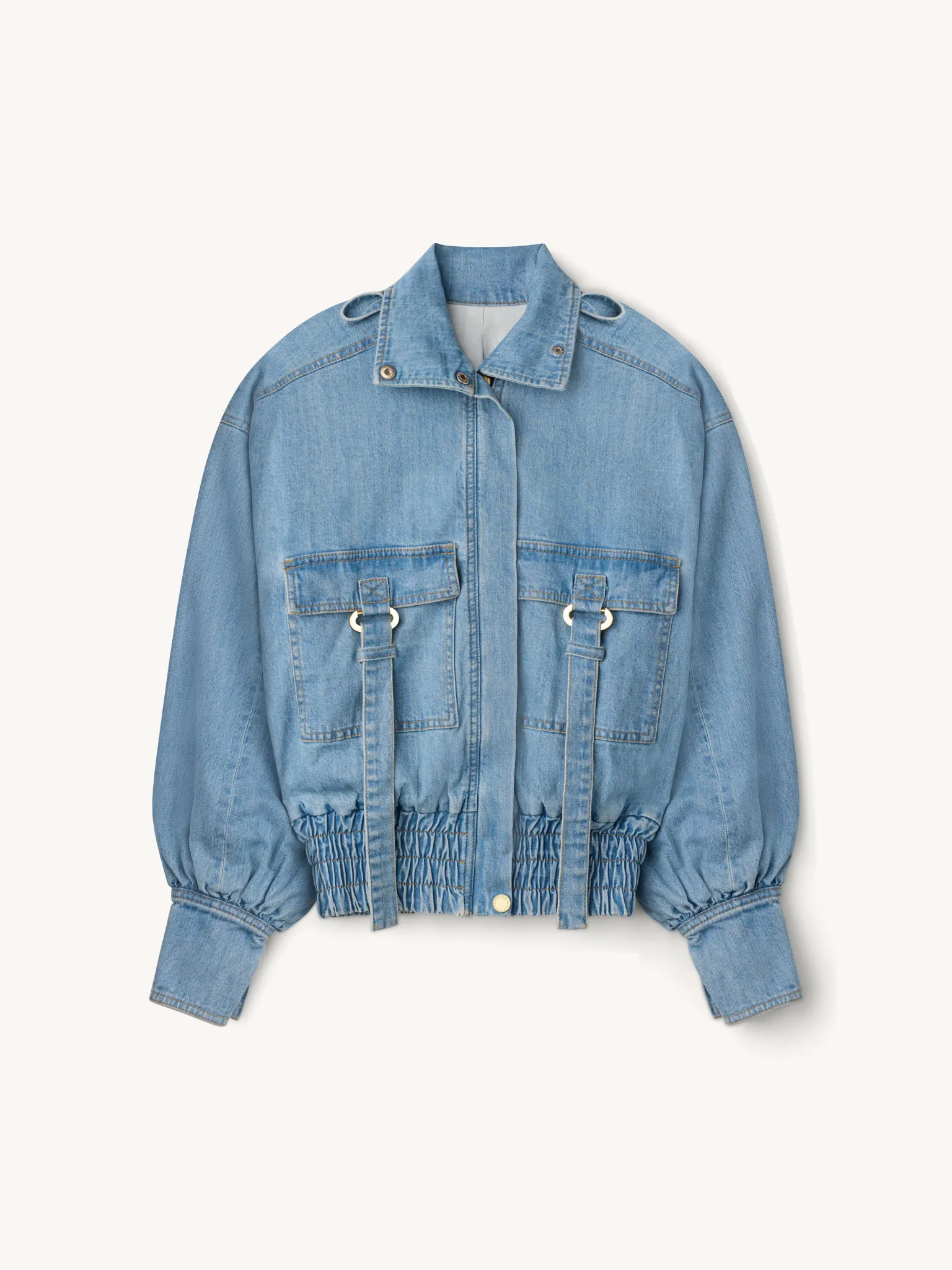 Diana Denim Parker Jacket - Light Wash sold by Asta Resort