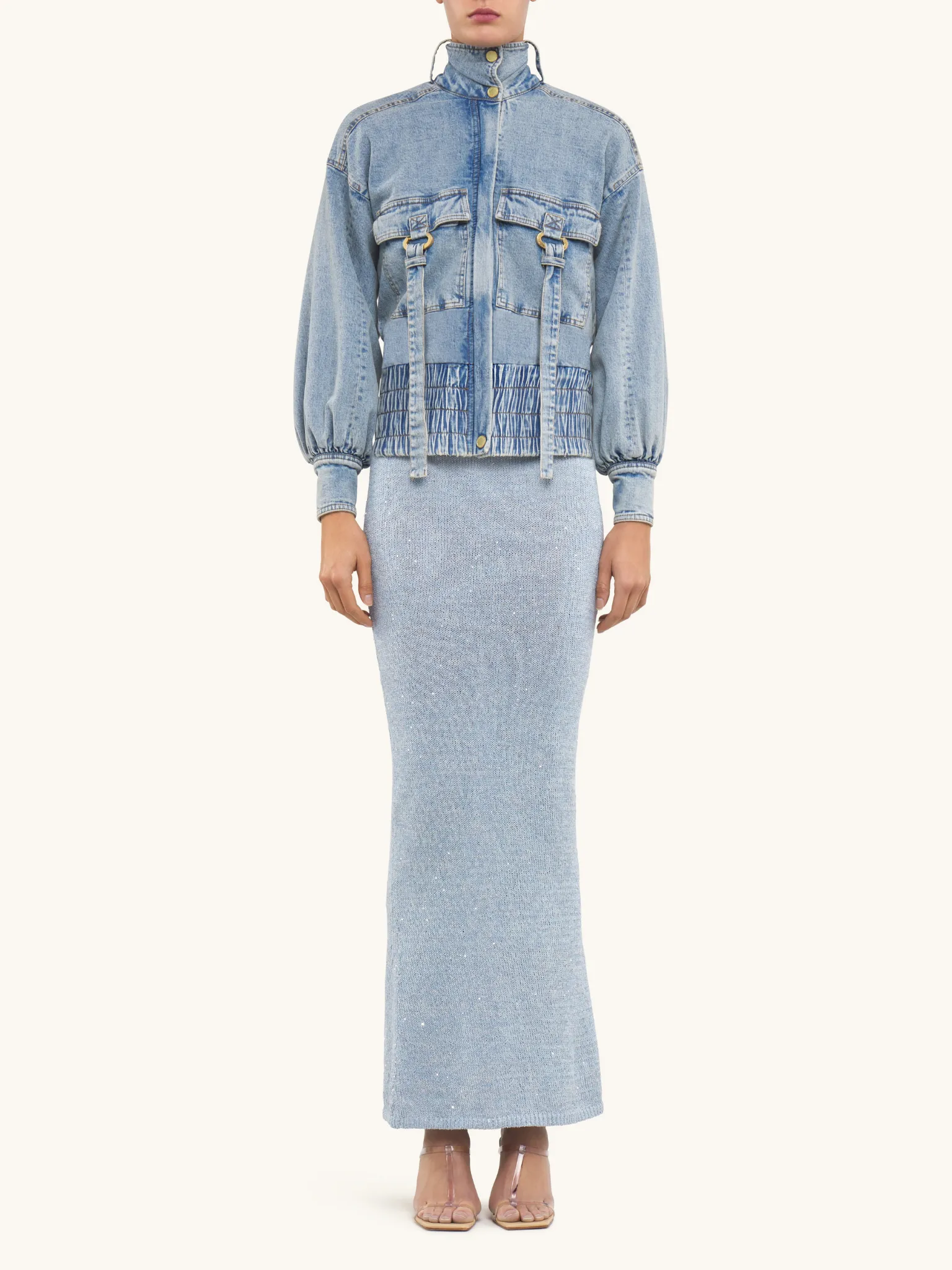 Diana Denim Parker Jacket - Light Wash sold by Asta Resort product image thumbnail 2