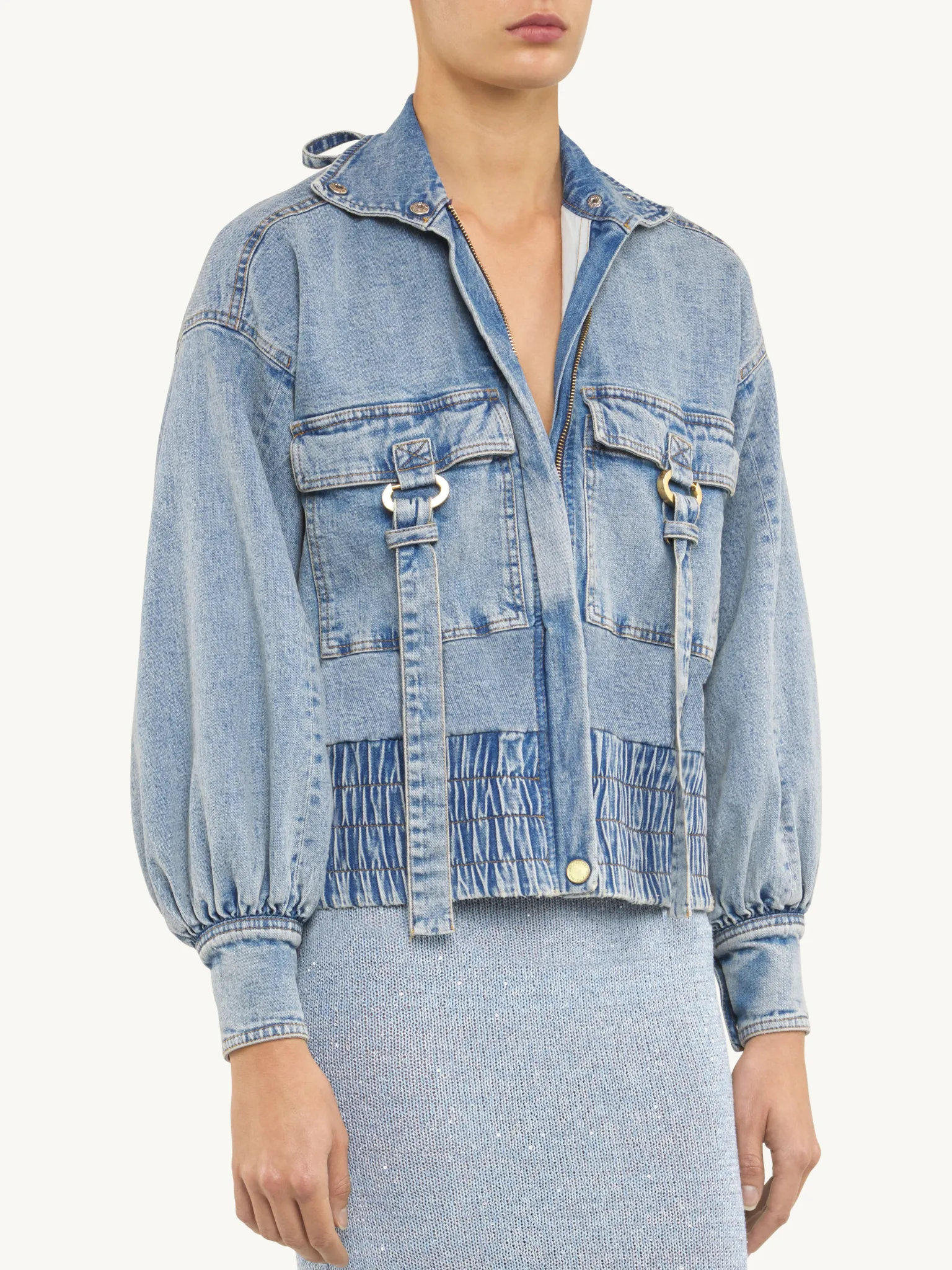Diana Denim Parker Jacket - Light Wash sold by Asta Resort product image thumbnail 5
