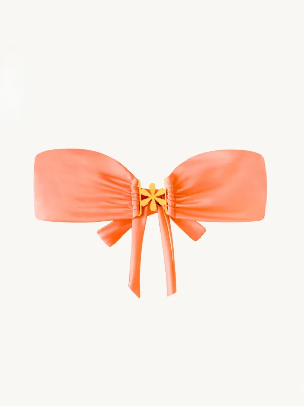 Mia Bikini Top - Tangerine sold by Asta Resort