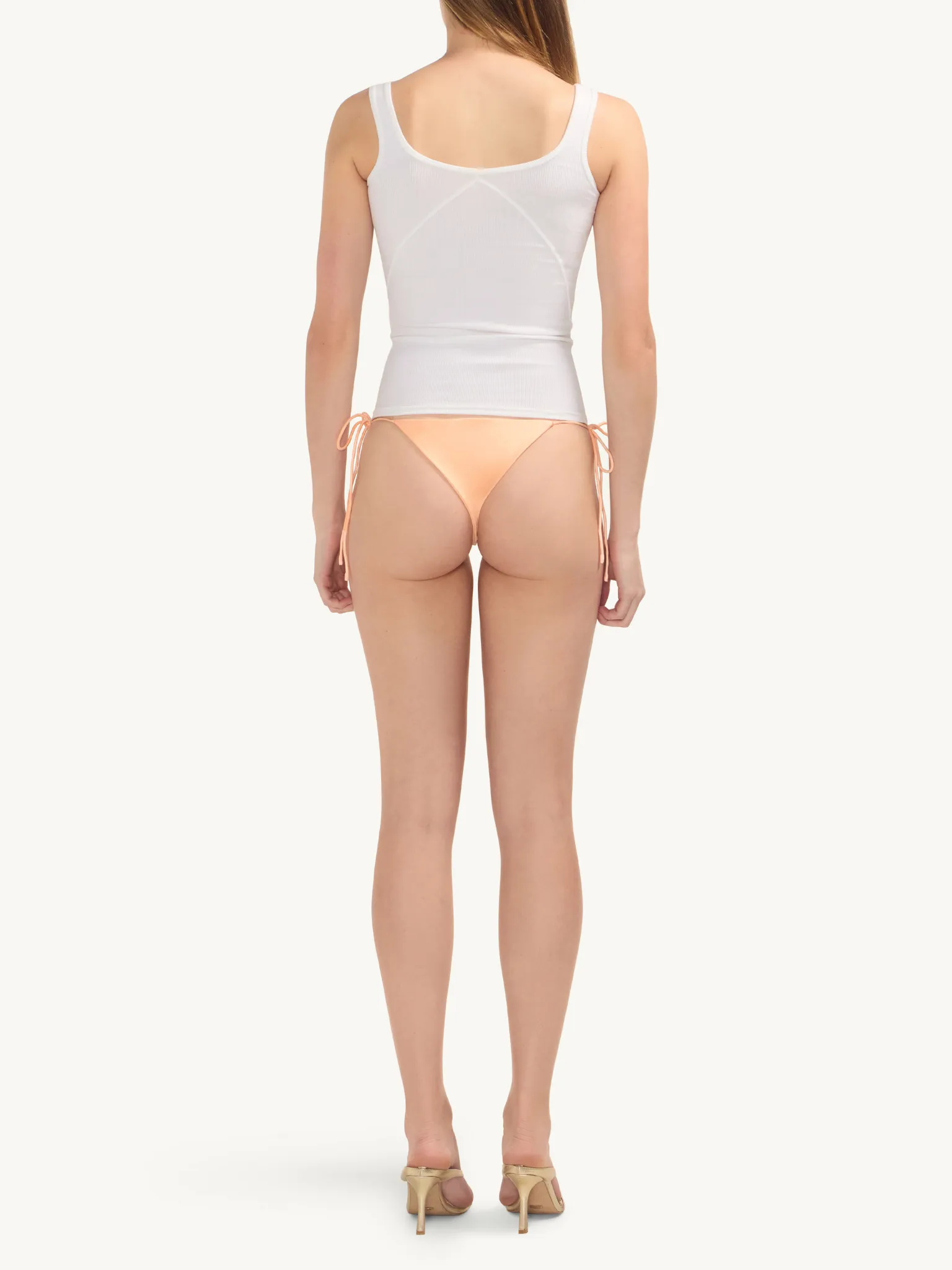 Delilah Hand Beaded Wide Strap Patch Tank - Salt/ Peach sold by Asta Resort product image thumbnail 3