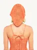 Bruna Crochet Bandana - Tangerine sold by Asta Resort