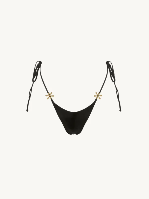 Juliana Bikini Bottom - Black sold by Asta Resort