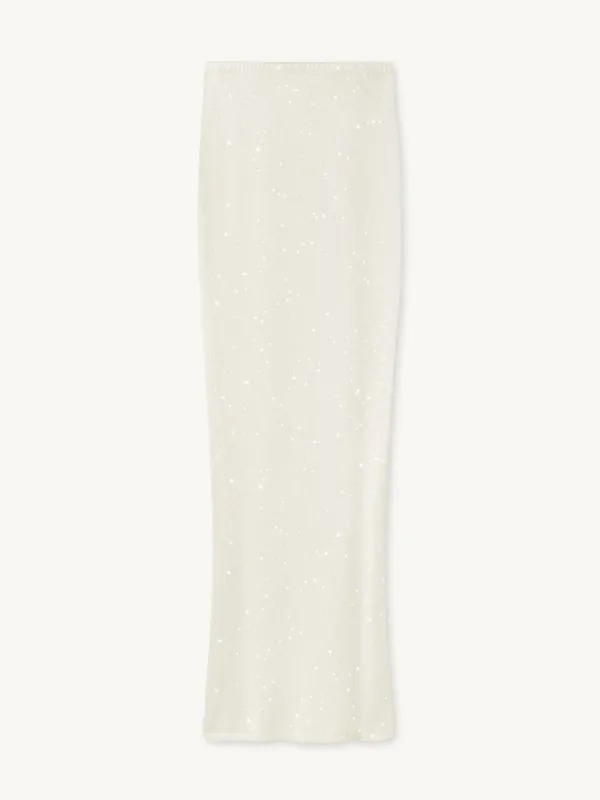 Carolina Skirt - Star White Sequin sold by Asta Resort
