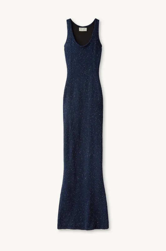 Ana Dress - Navy Sequin made by Asta Resort