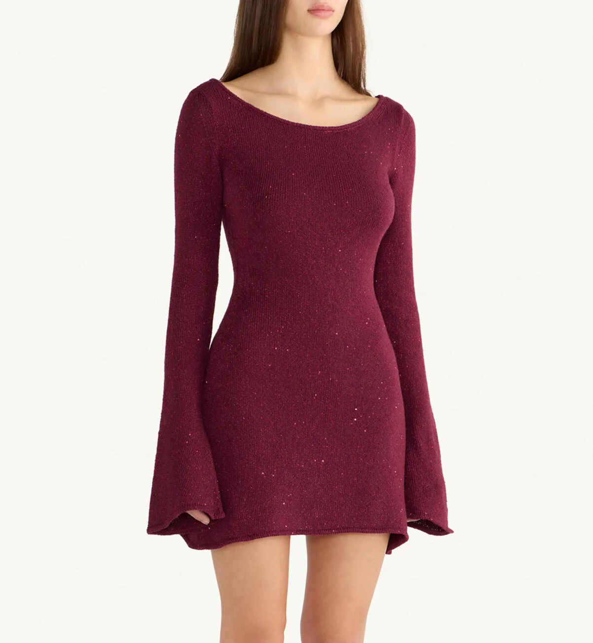 Maya Longsleeve Mini Dress - Port Sequin sold by Asta Resort product image thumbnail 4