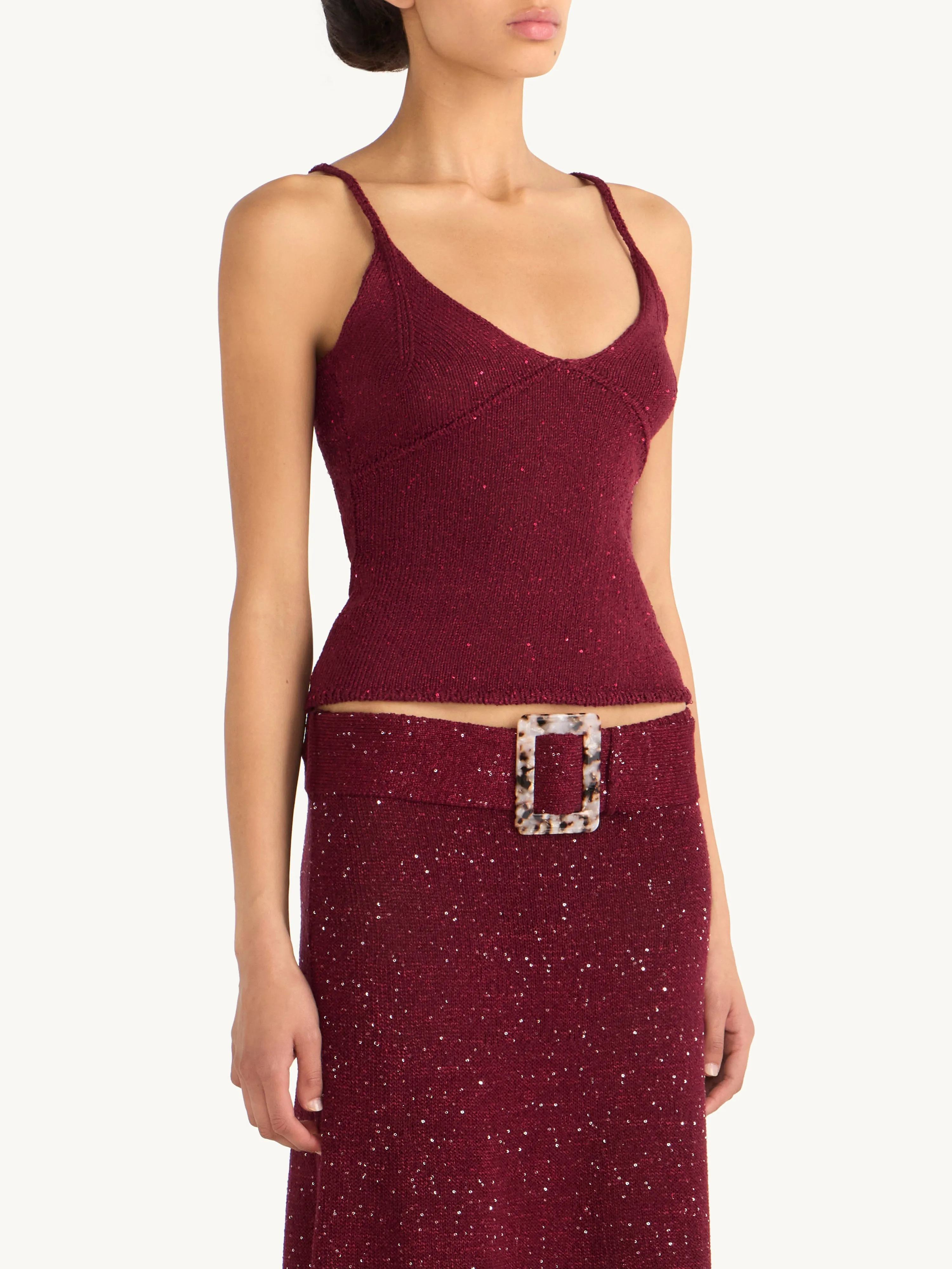 Carolina Camisole - Port Sequin sold by Asta Resort product image thumbnail 3
