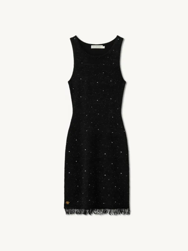 Natalia Mini Dress - Black/Silver Sequin sold by Asta Resort