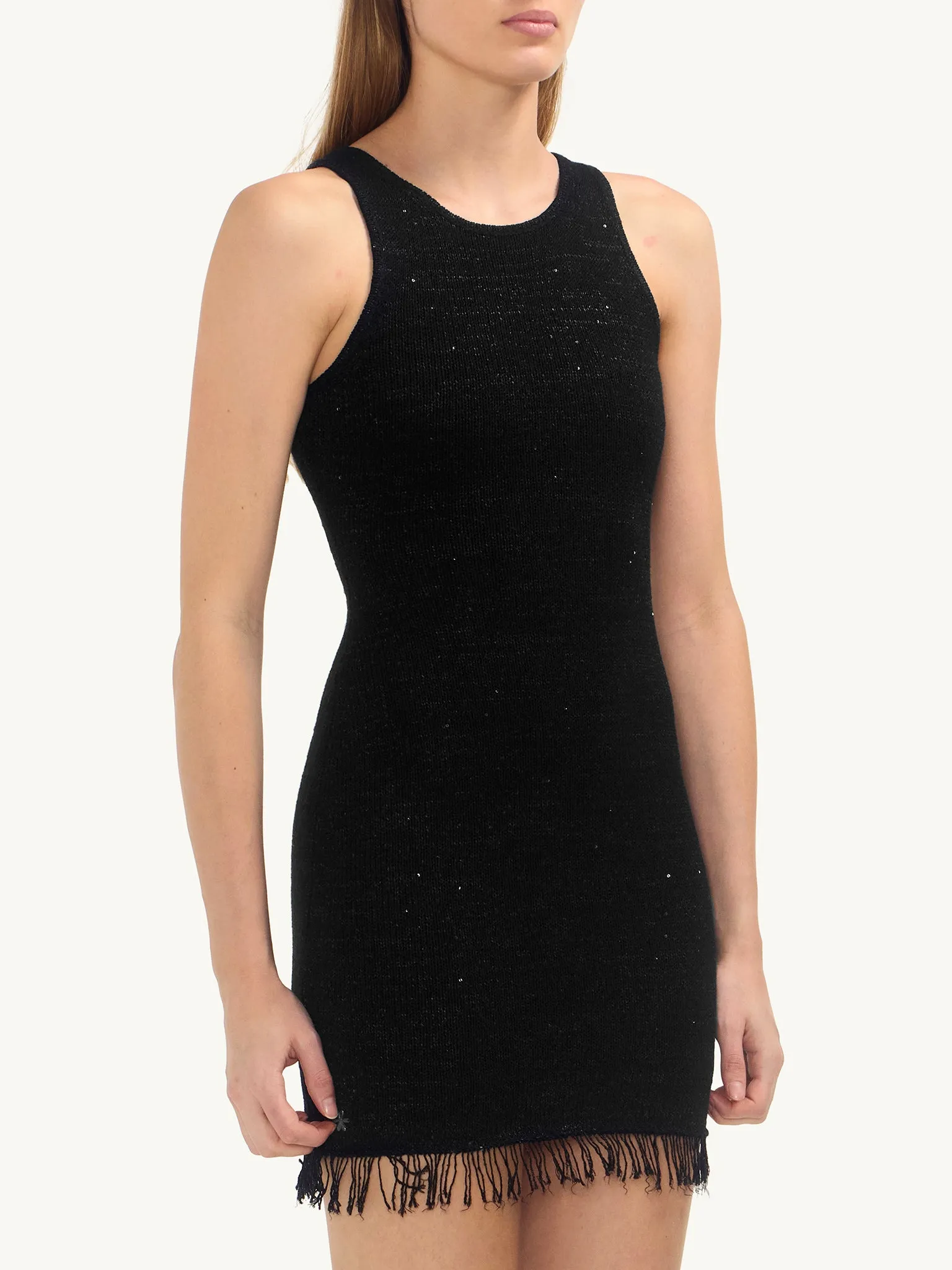 Natalia Mini Dress - Black Sequin sold by Asta Resort product image thumbnail 3