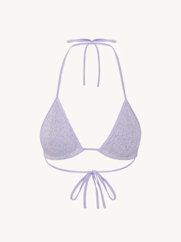 Lio Bikini Top - Lavender Sequin sold by Asta Resort