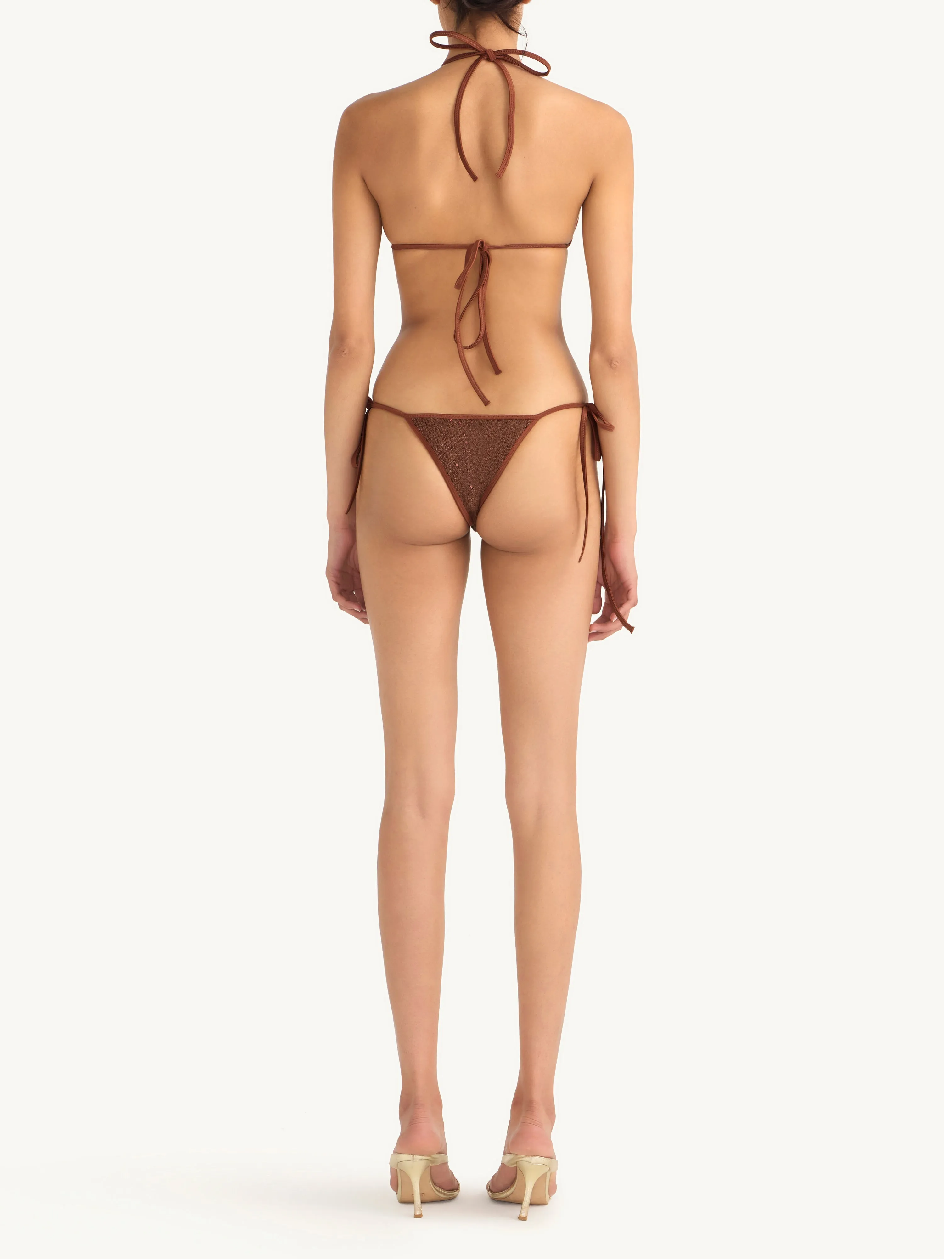 Lio Bikini Bottom - Chocolate Sequin sold by Asta Resort product image thumbnail 3
