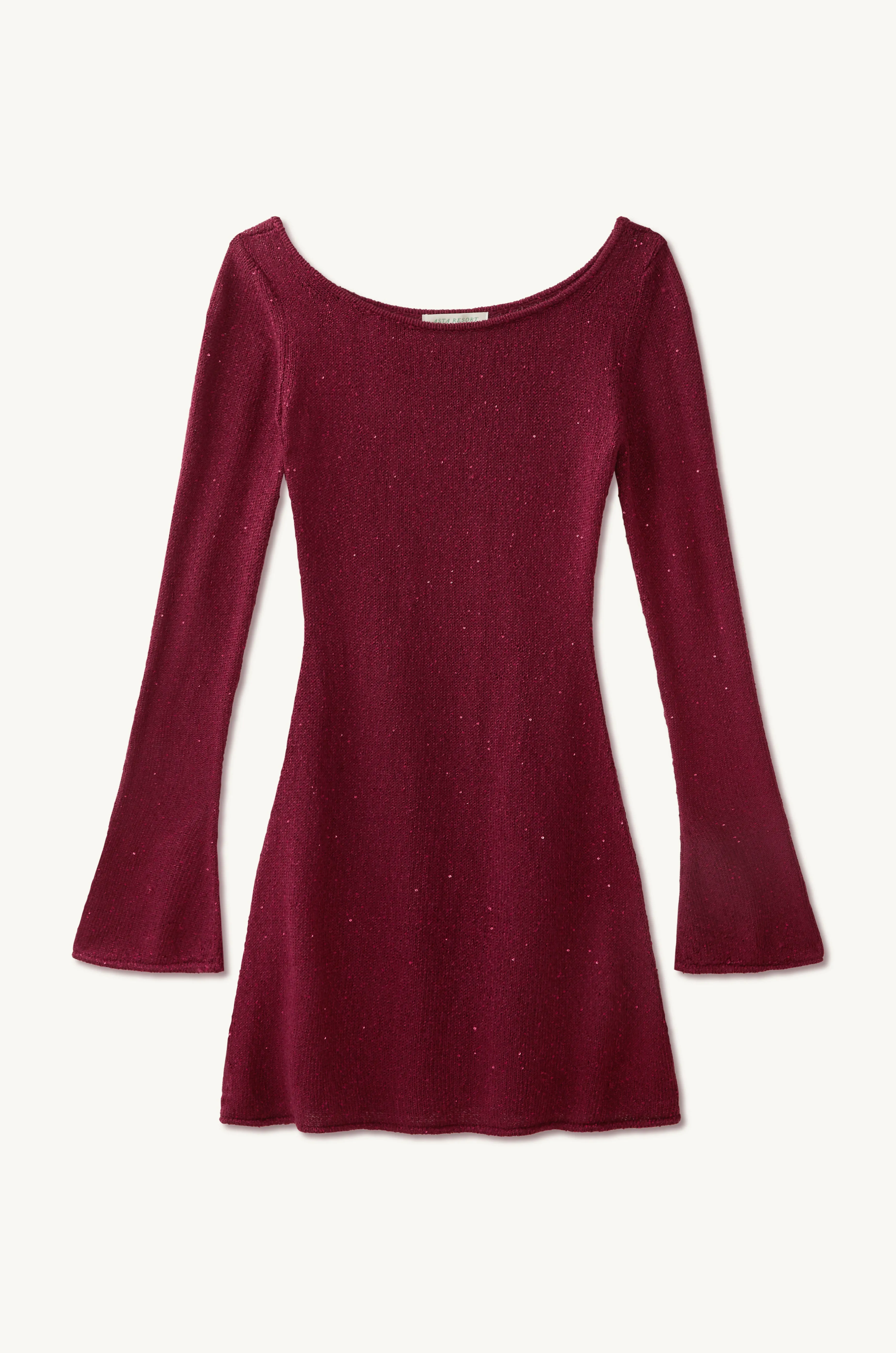Maya Longsleeve Mini Dress - Port Sequin sold by Asta Resort