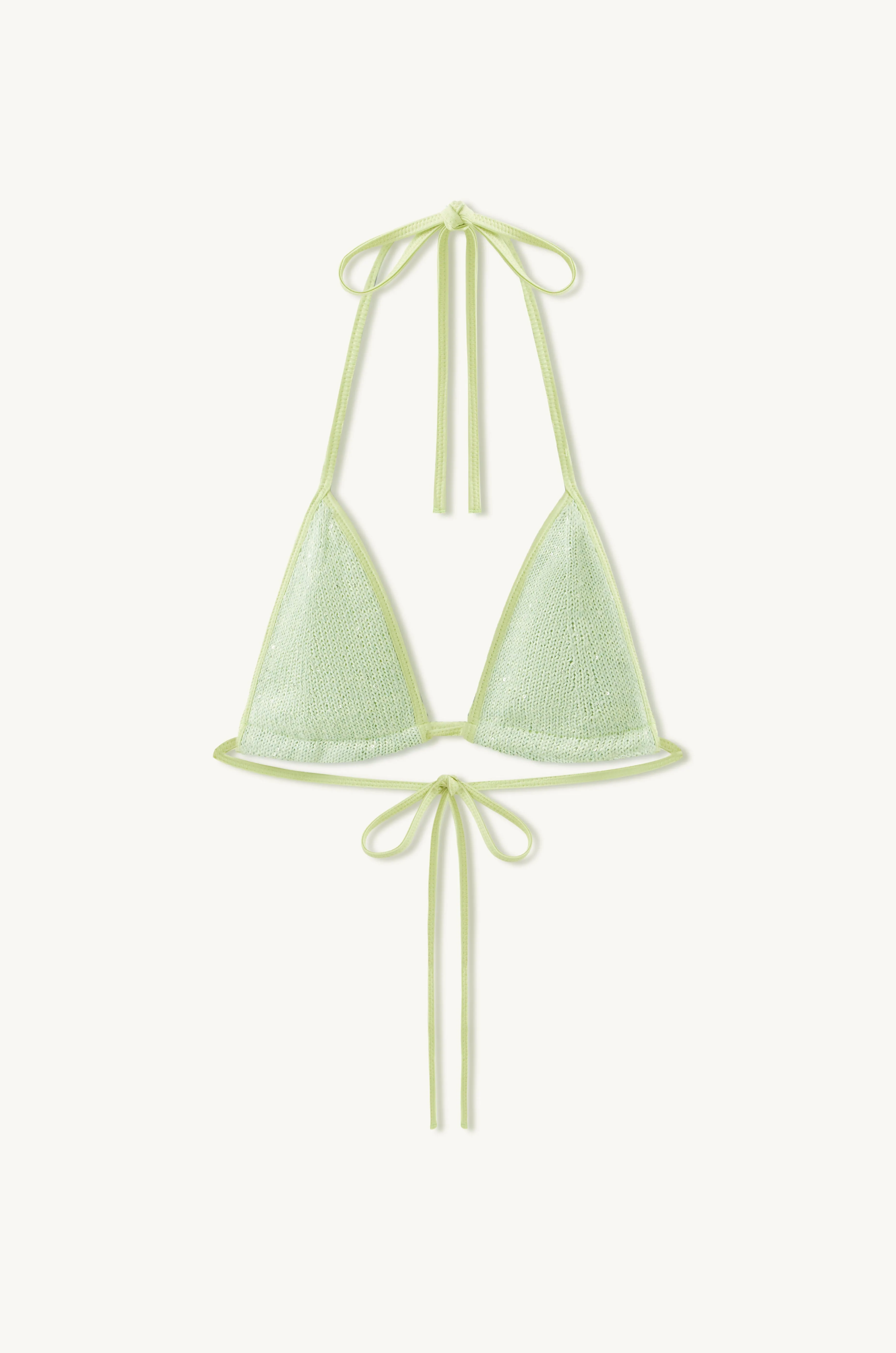Lio Bikini Top - Sage Sequin sold by Asta Resort