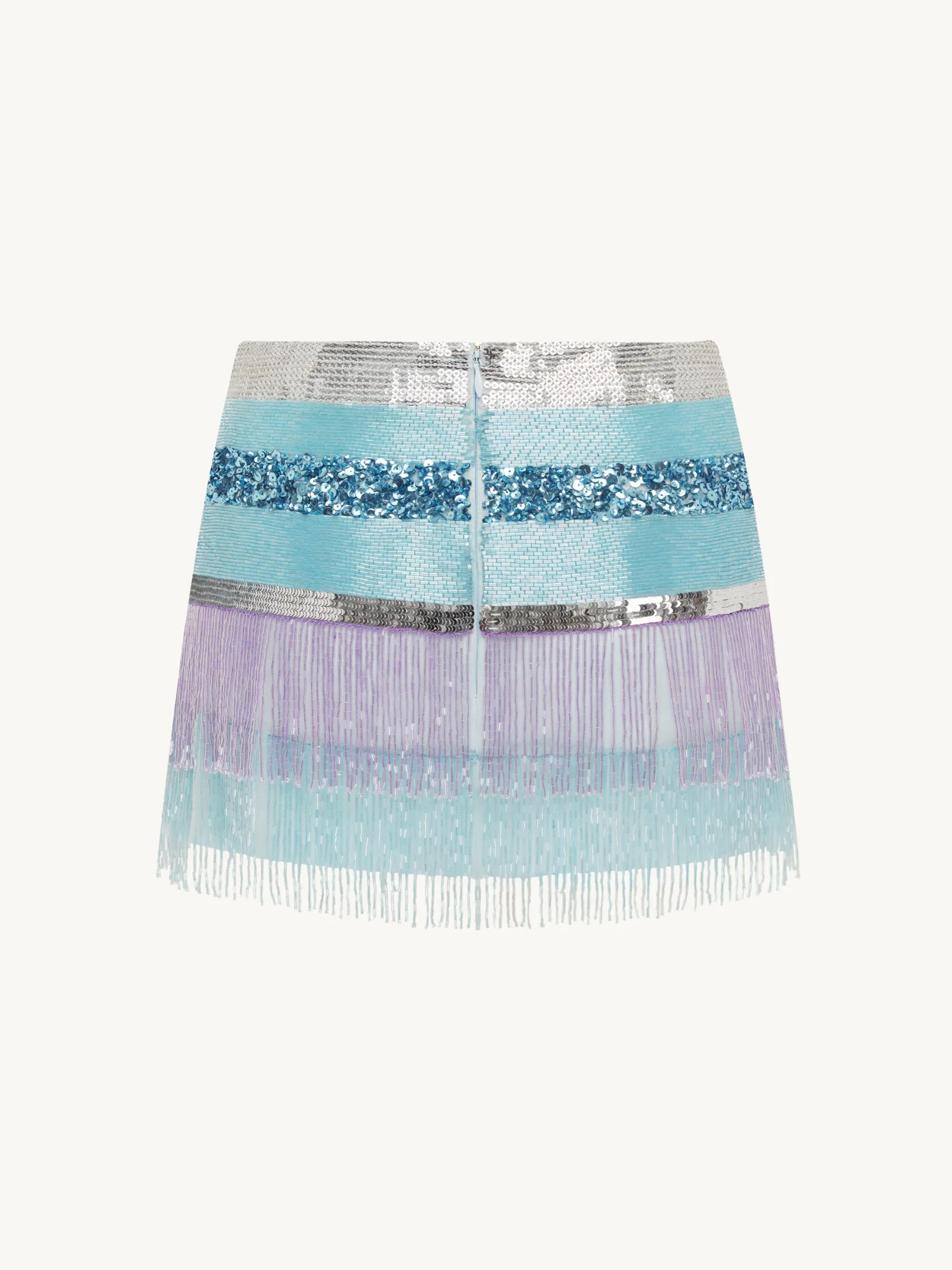 Julia Hand Beaded Mini Skirt - Opal sold by Asta Resort product image thumbnail 5