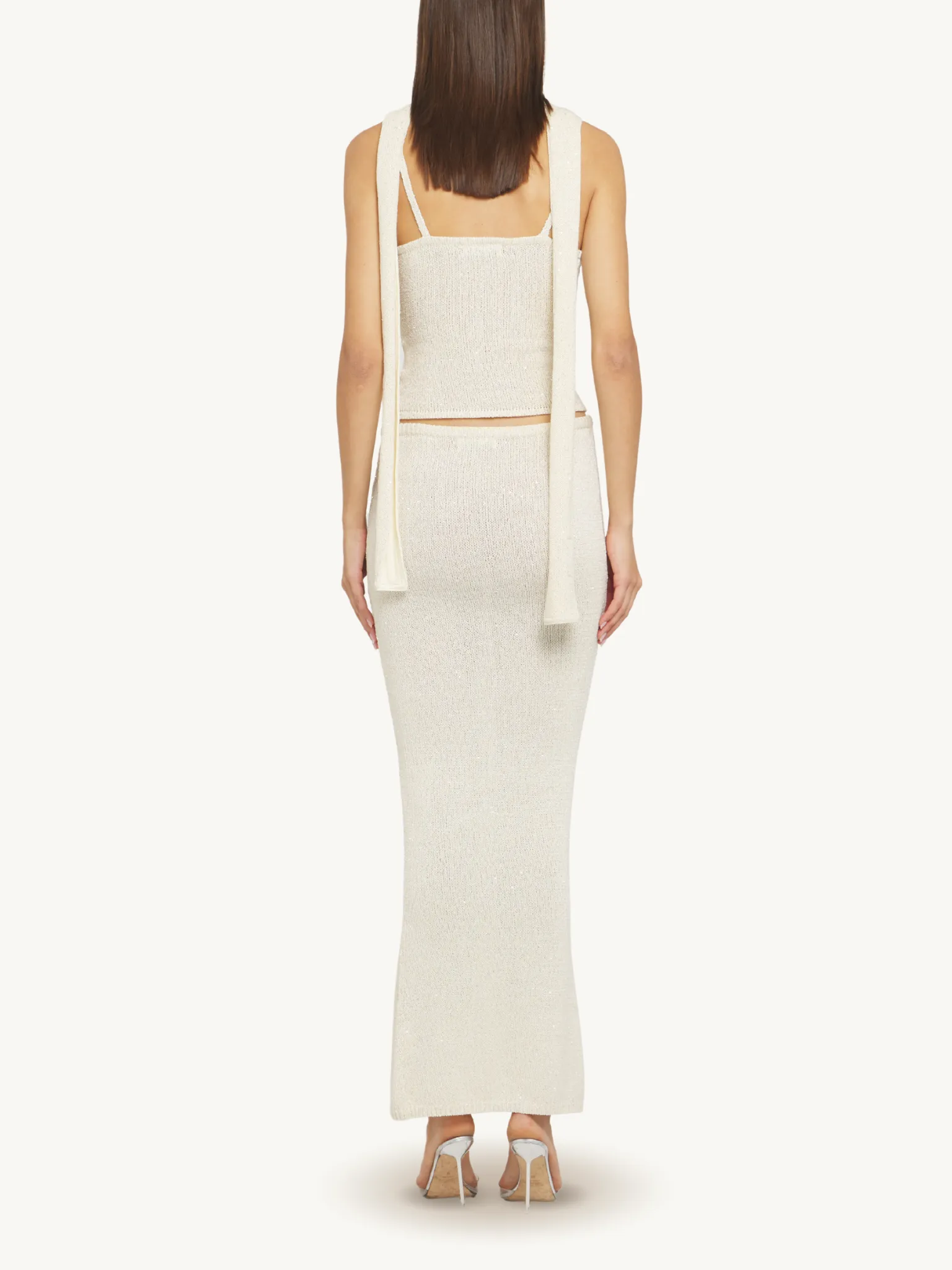 Carolina Camisole - Ivory Sequin sold by Asta Resort product image thumbnail 5