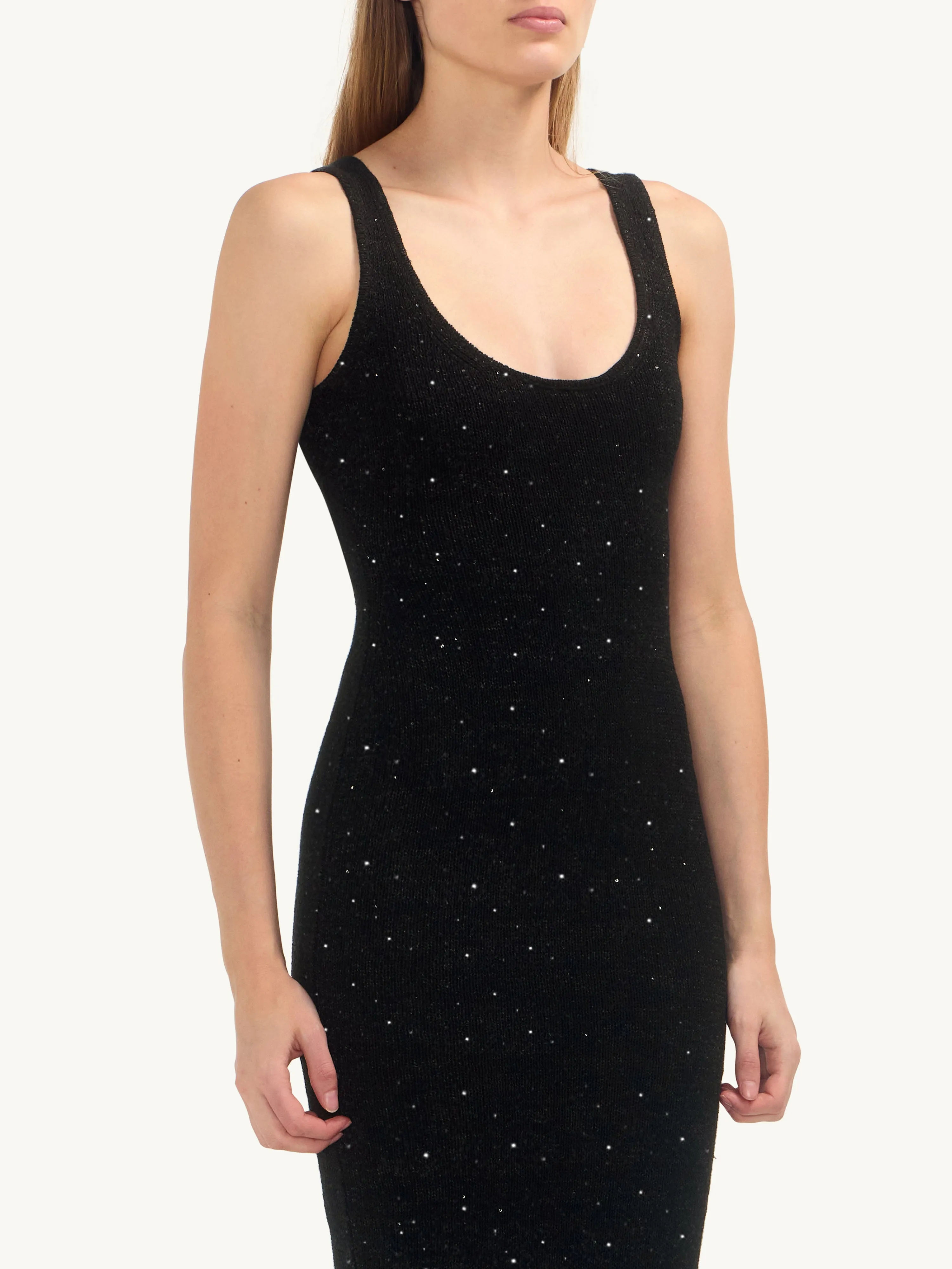Ana Dress - Black/Silver Sequin sold by Asta Resort product image thumbnail 3