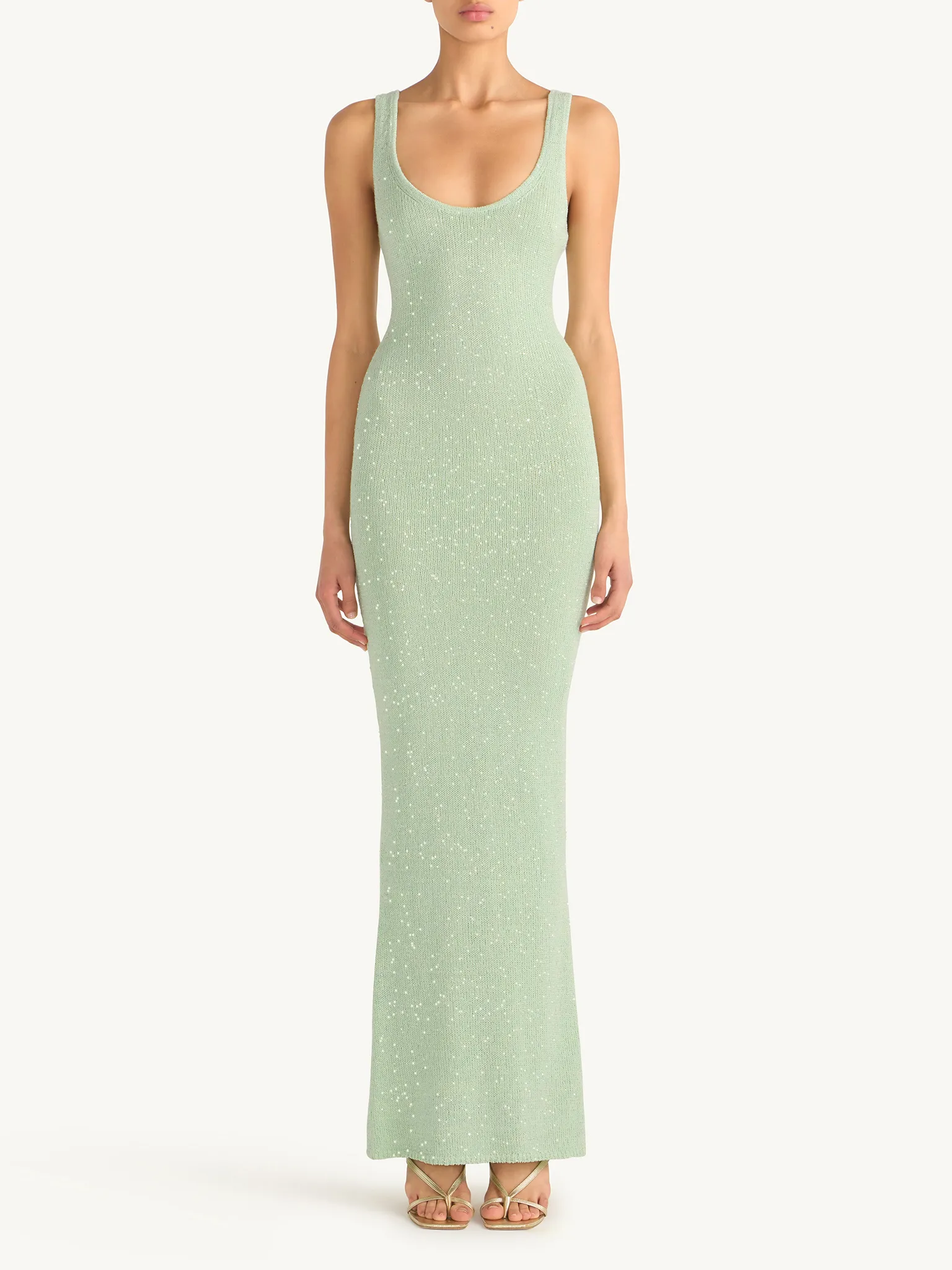Ana Dress - Sage Sequin sold by Asta Resort product image thumbnail 3