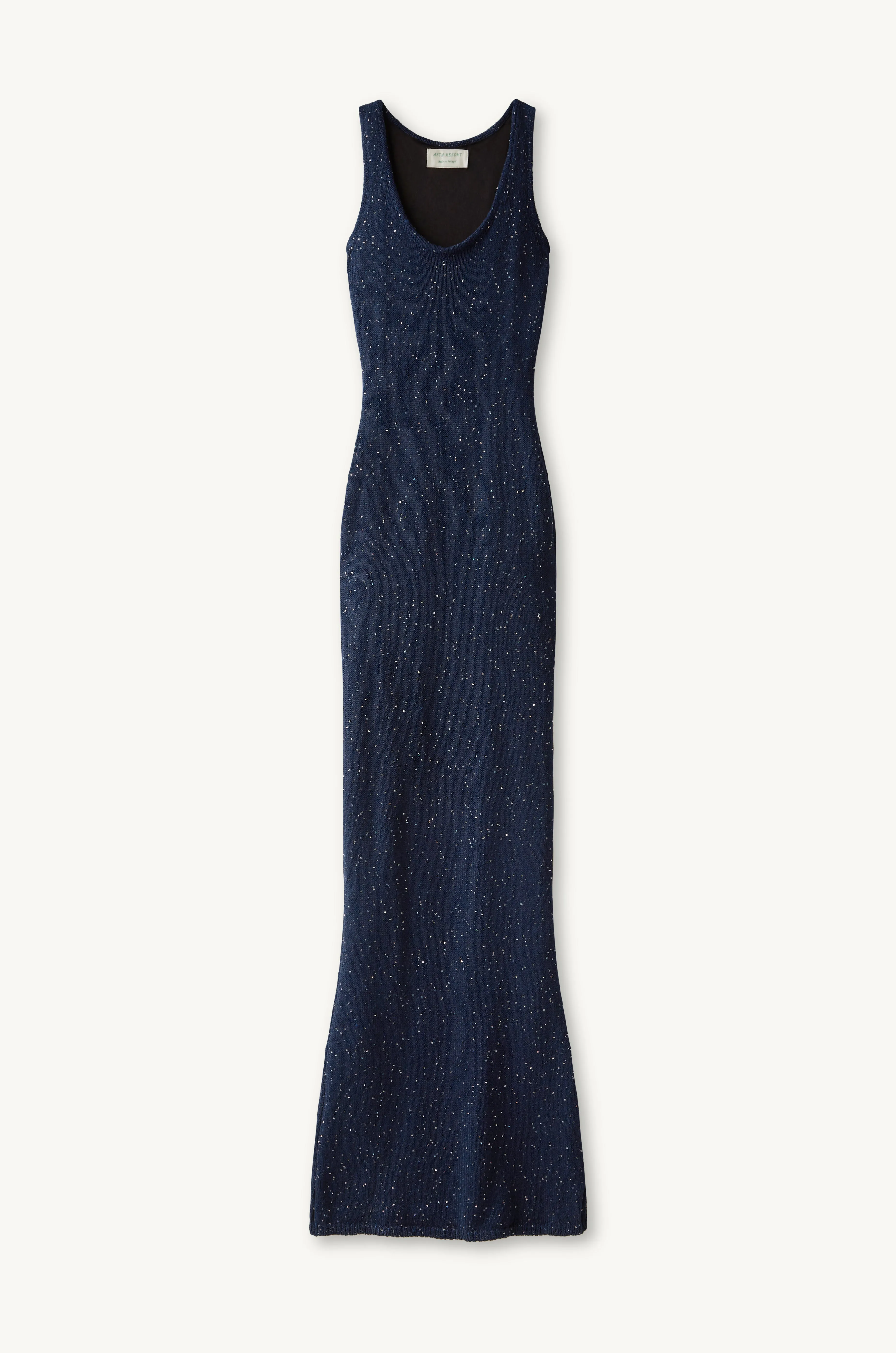 Ana Dress - Navy Sequin sold by Asta Resort
