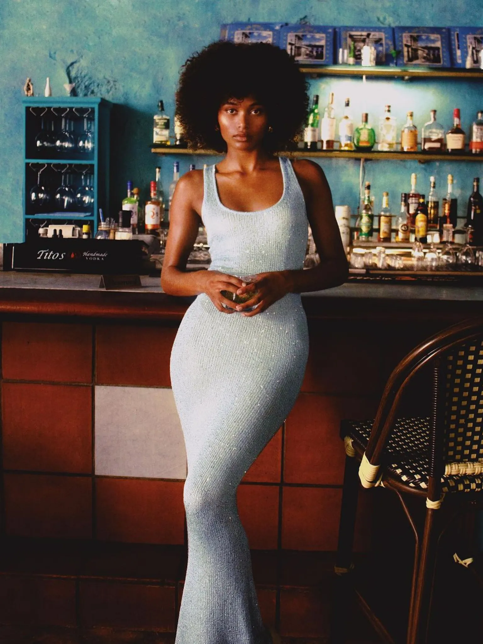 Ana Dress - Baia Blue Sequin sold by Asta Resort product image thumbnail 2