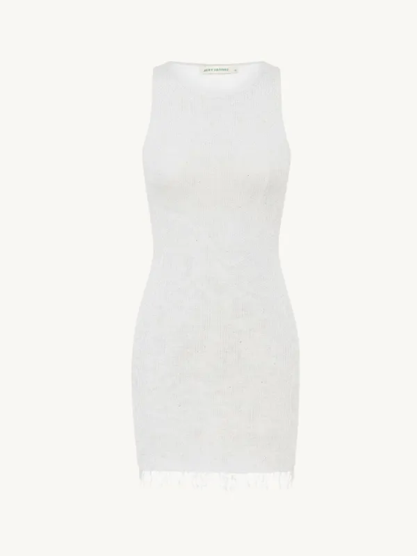 Natalia Mini Dress - Star White Sequin sold by Asta Resort