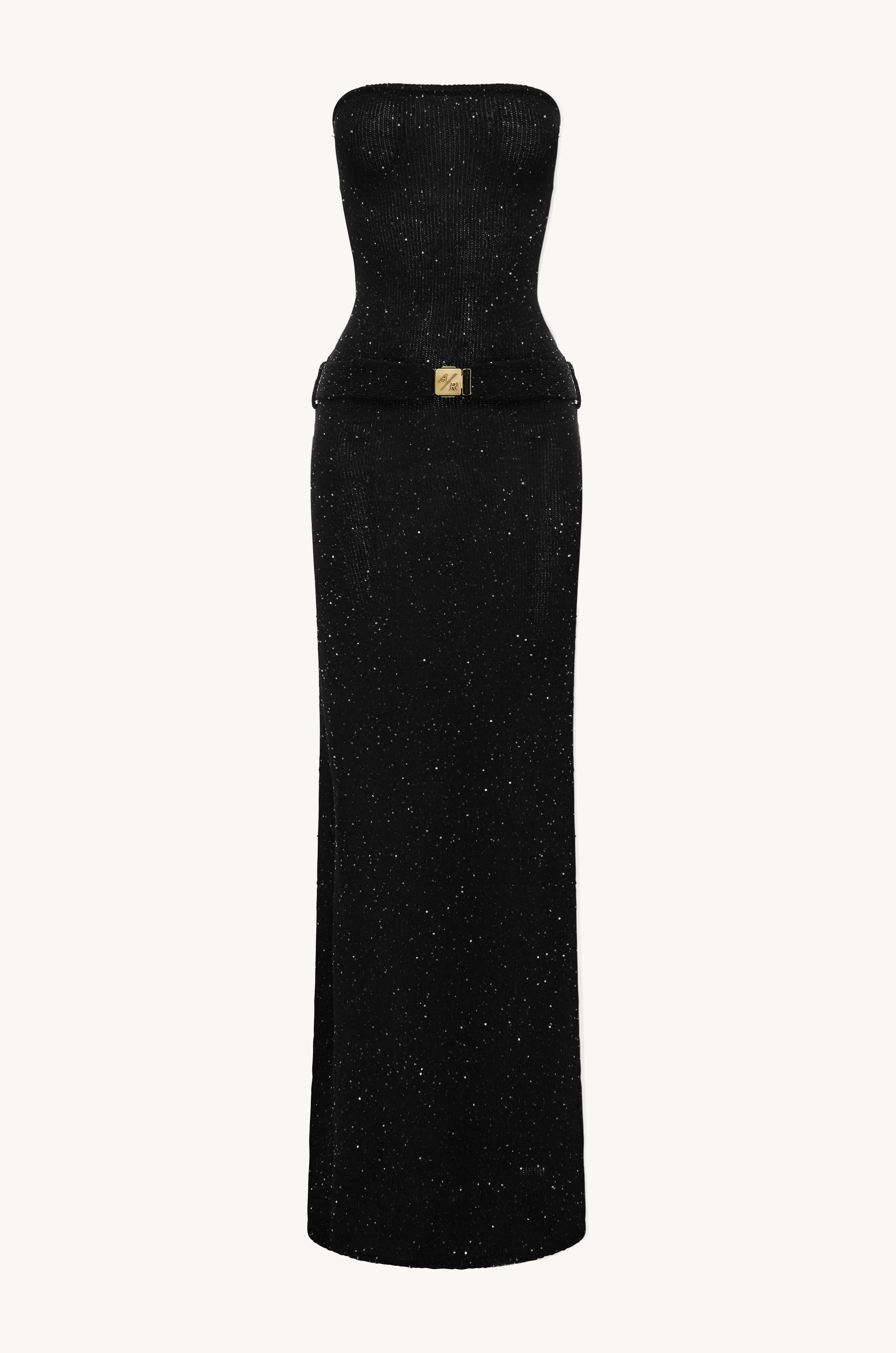 Gisele Dress - Black/Silver Sequin sold by Asta Resort