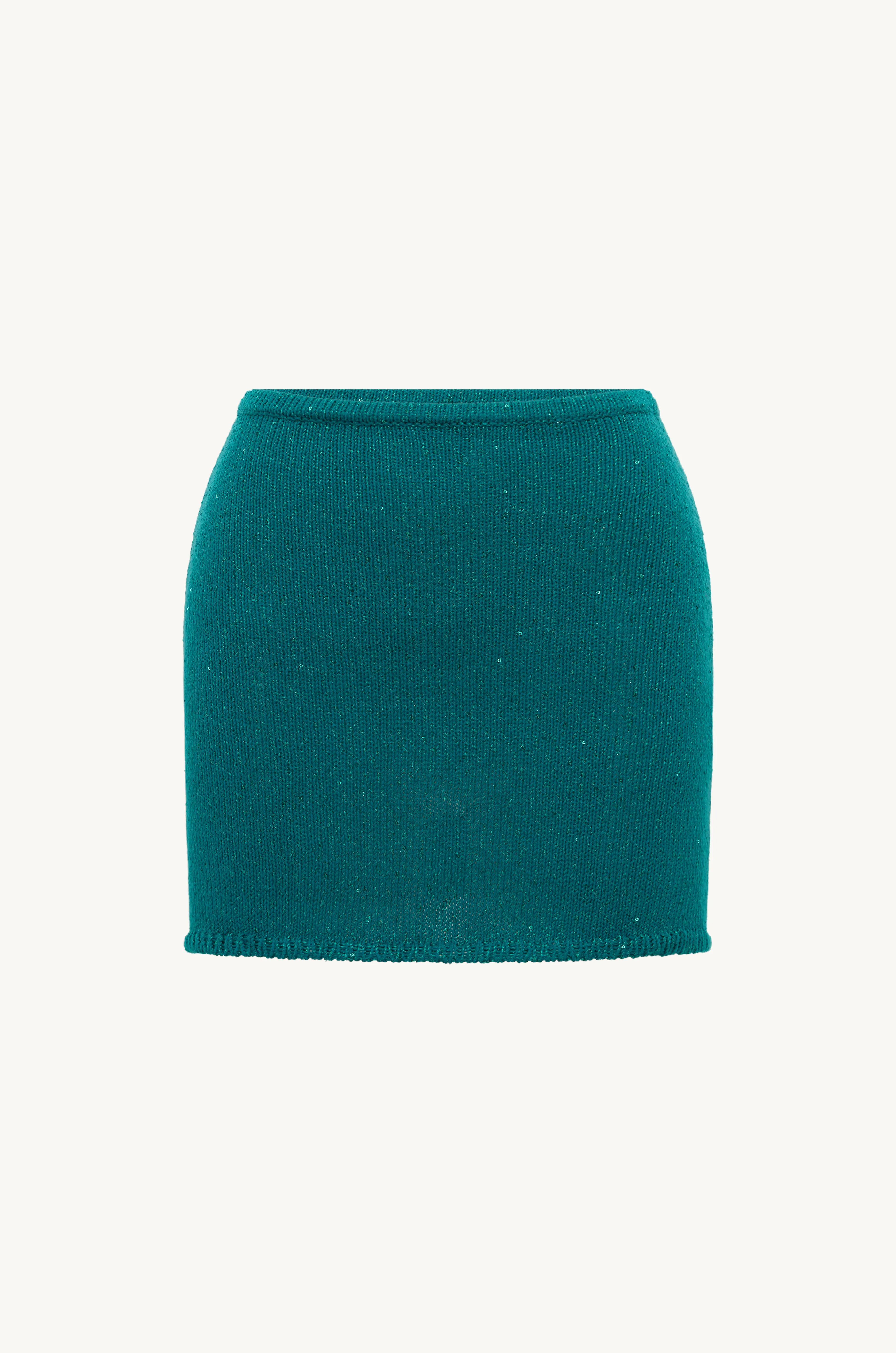 Ana Mini Skirt - Palm Green Sequin sold by Asta Resort
