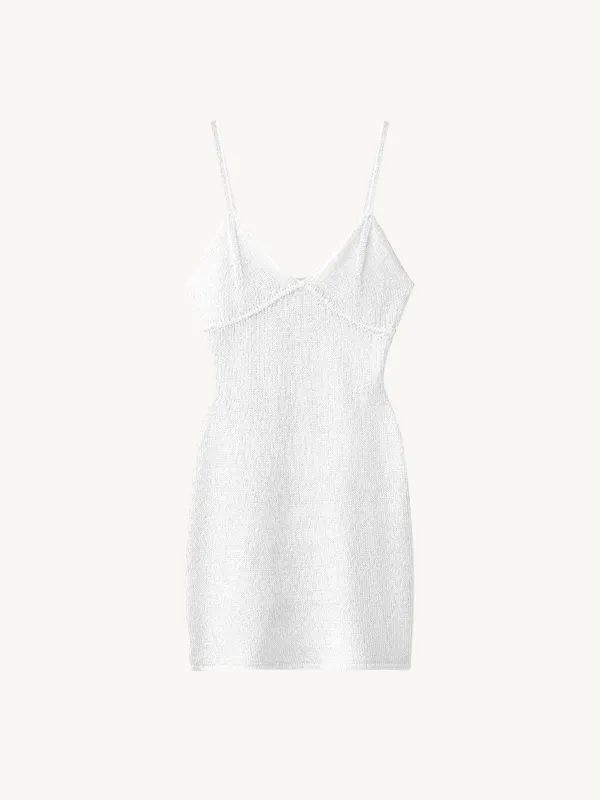 Delilah Mini Dress  - Star White Sequin sold by Asta Resort