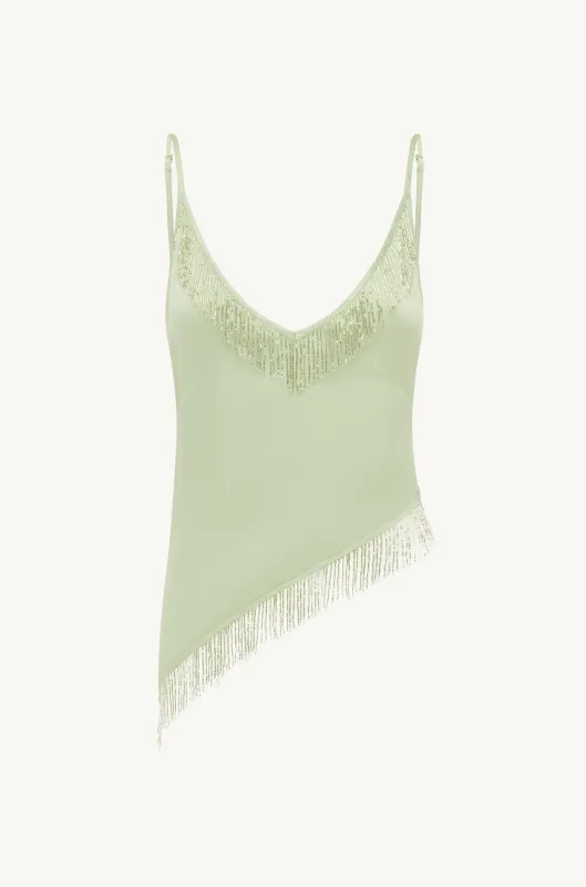 Marcia Beaded Top - Seafoam sold by Asta Resort