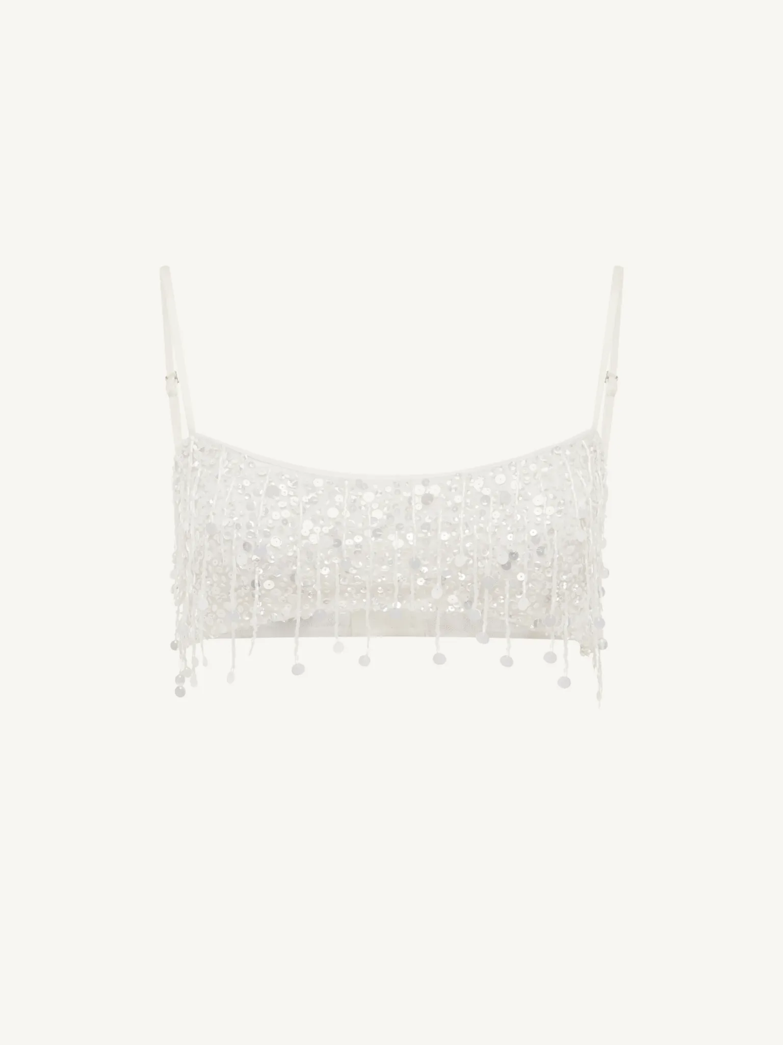 Yasmin Hand Beaded Bralette - Salt sold by Asta Resort