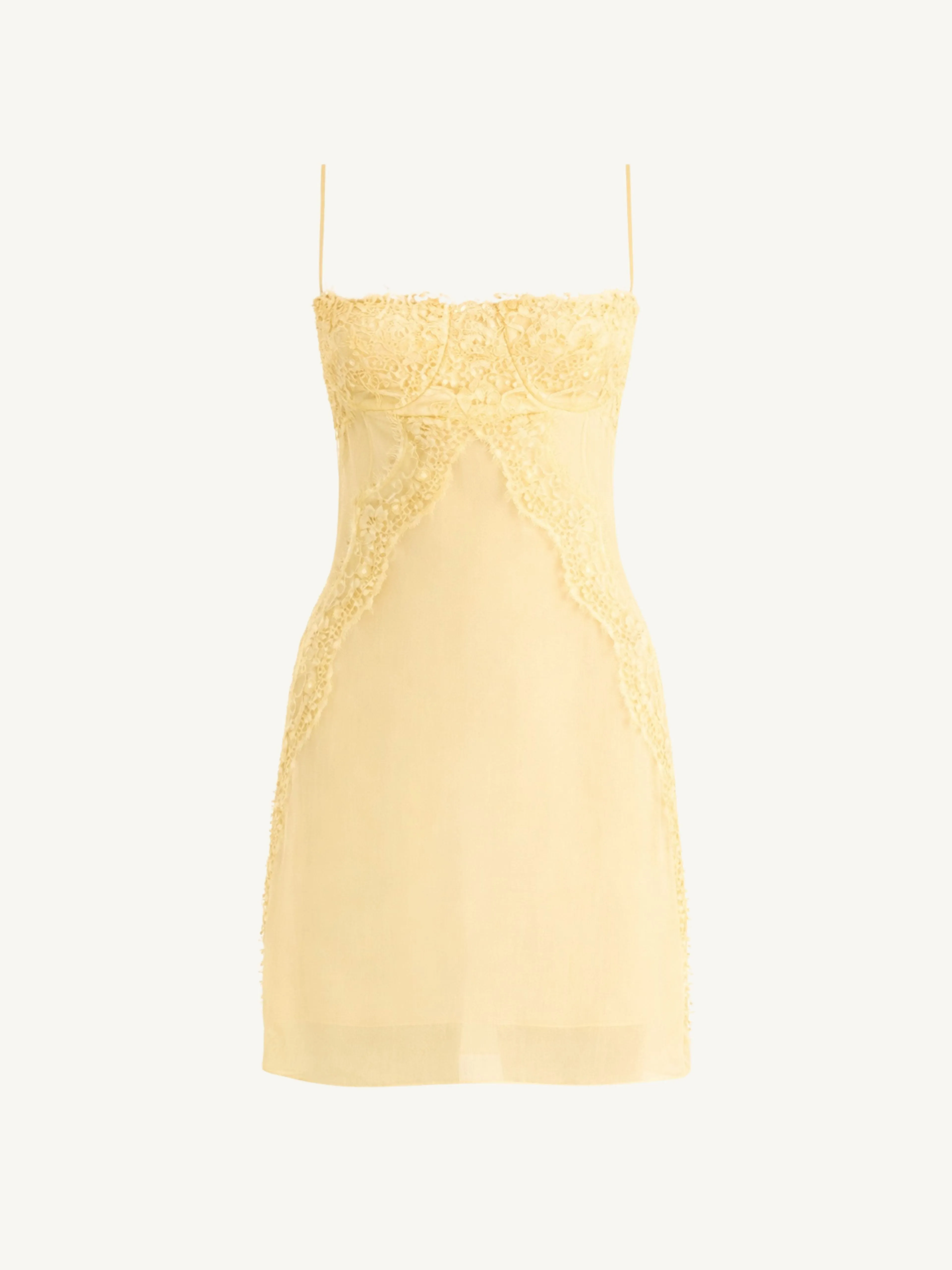 Valentina Mini Dress - Lemon sold by Asta Resort