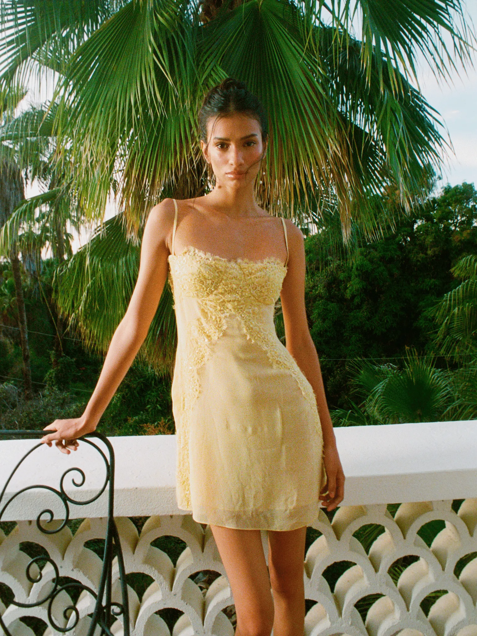 Valentina Mini Dress - Lemon sold by Asta Resort product image thumbnail 2