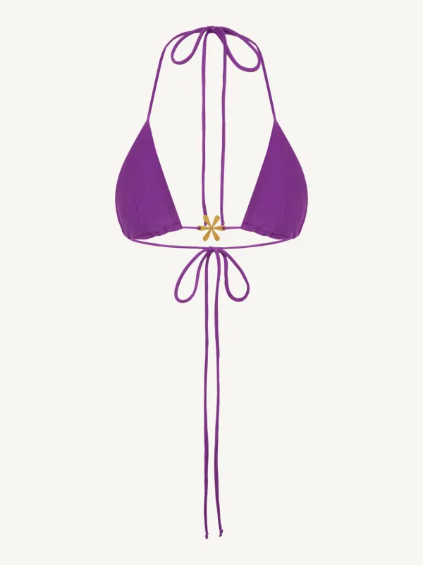 Juliana Bikini Top - Violet made by Asta Resort