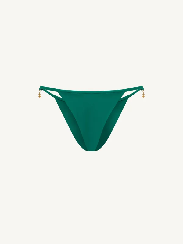 Isabella Bikini Bottom - Palm Green made by Asta Resort