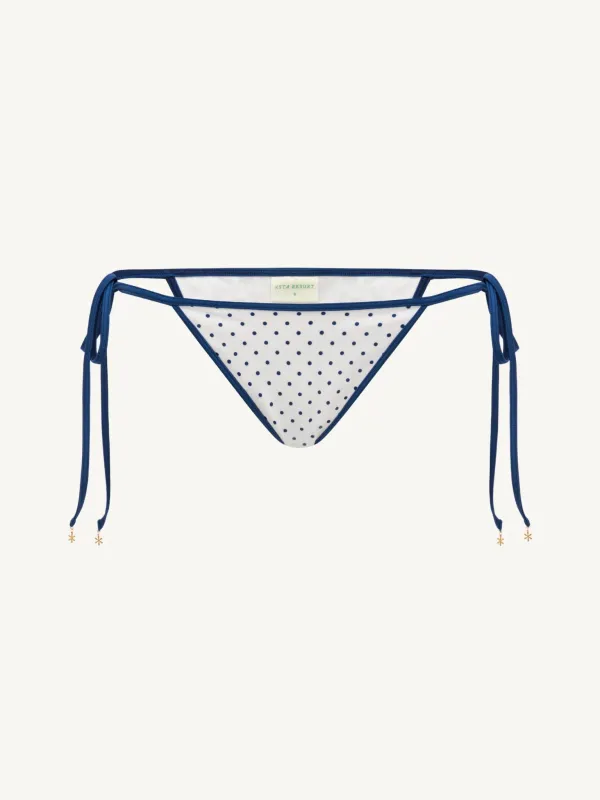 Mia Bikini Bottom - Navy Polka made by Asta Resort