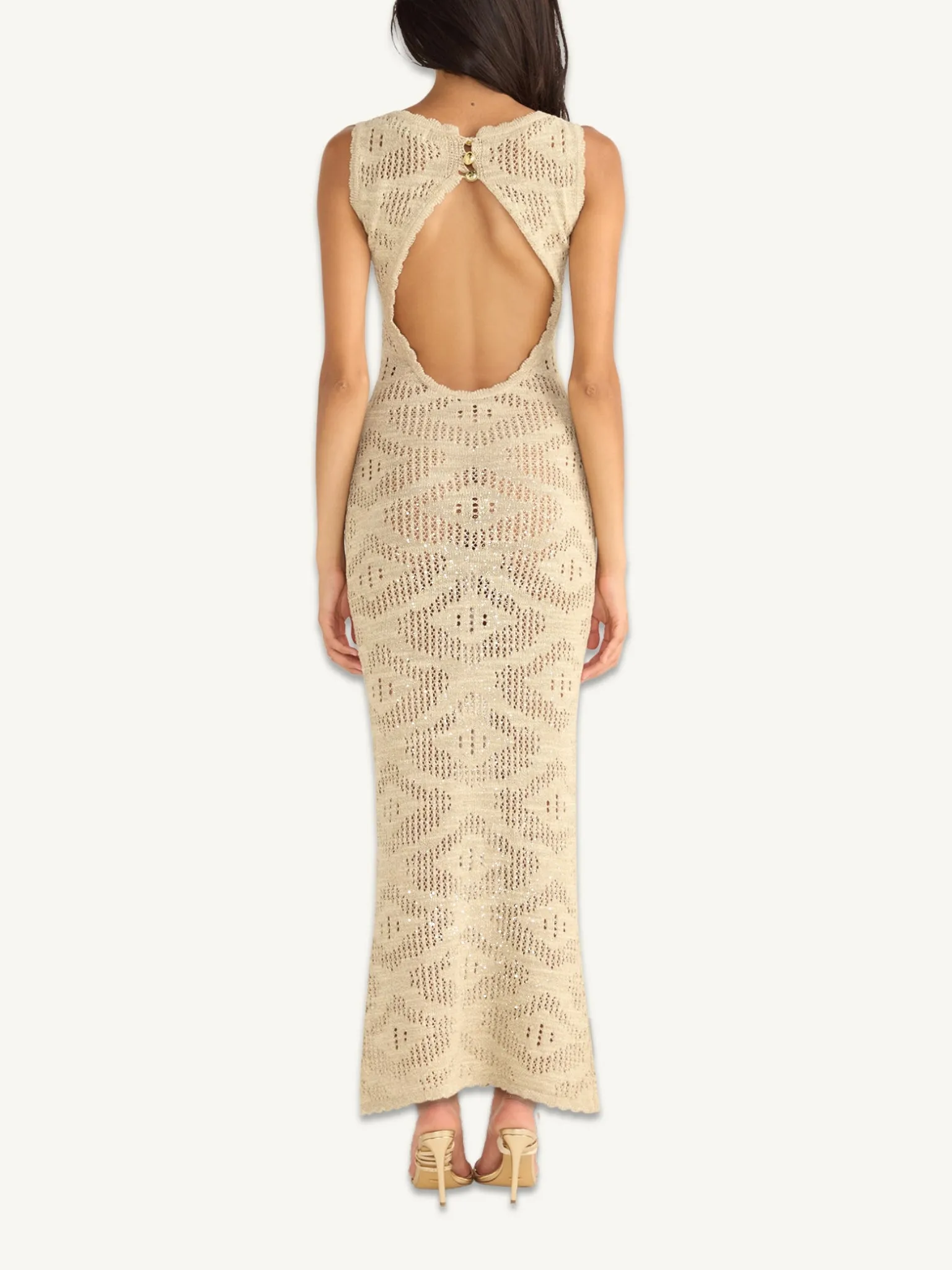 Eve Dress - Sand Shimmer sold by Asta Resort product image thumbnail 3