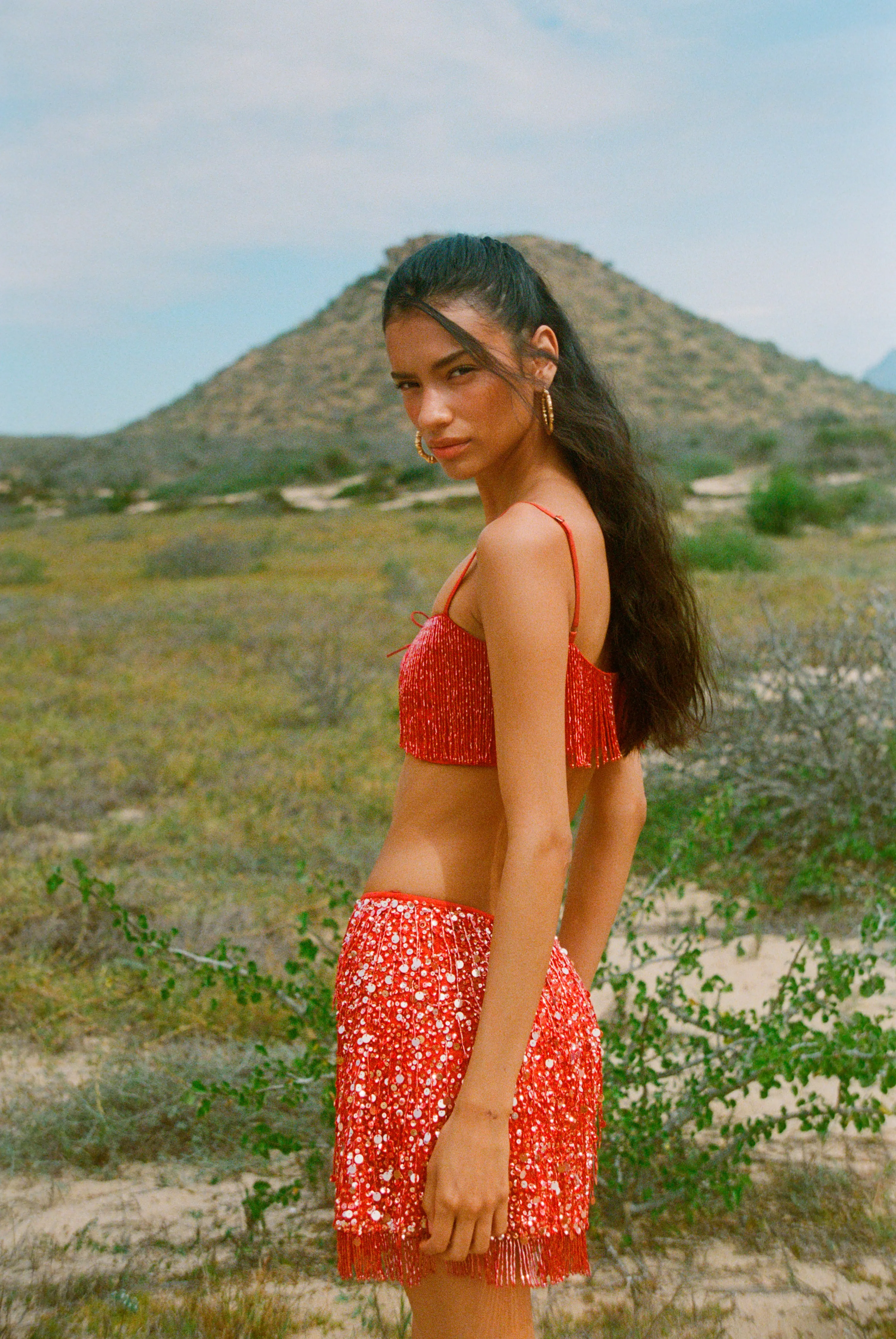 Yasmin Hand Beaded Fringe Bralette - Dusk sold by Asta Resort product image thumbnail 5