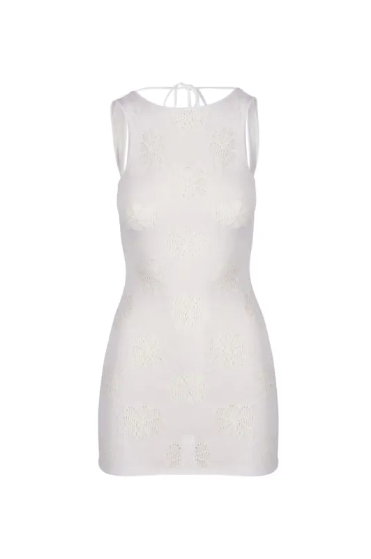 Florence Mini Dress - Venetian White sold by Asta Resort