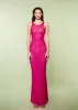 Natalia Dress - Fuchsia Sequin sold by Asta Resort