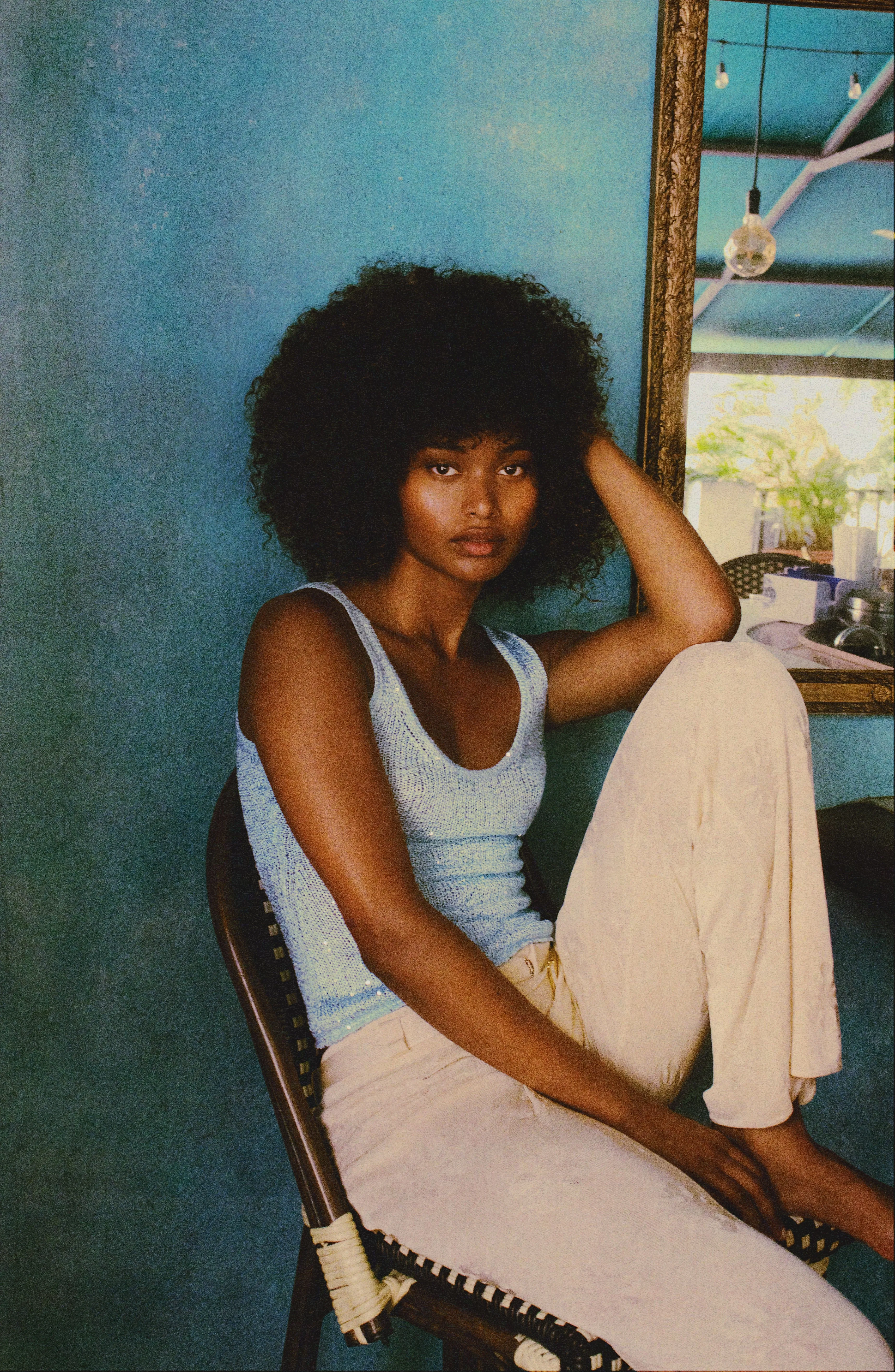 Ana Top - Baia Blue Sequin sold by Asta Resort product image thumbnail 2