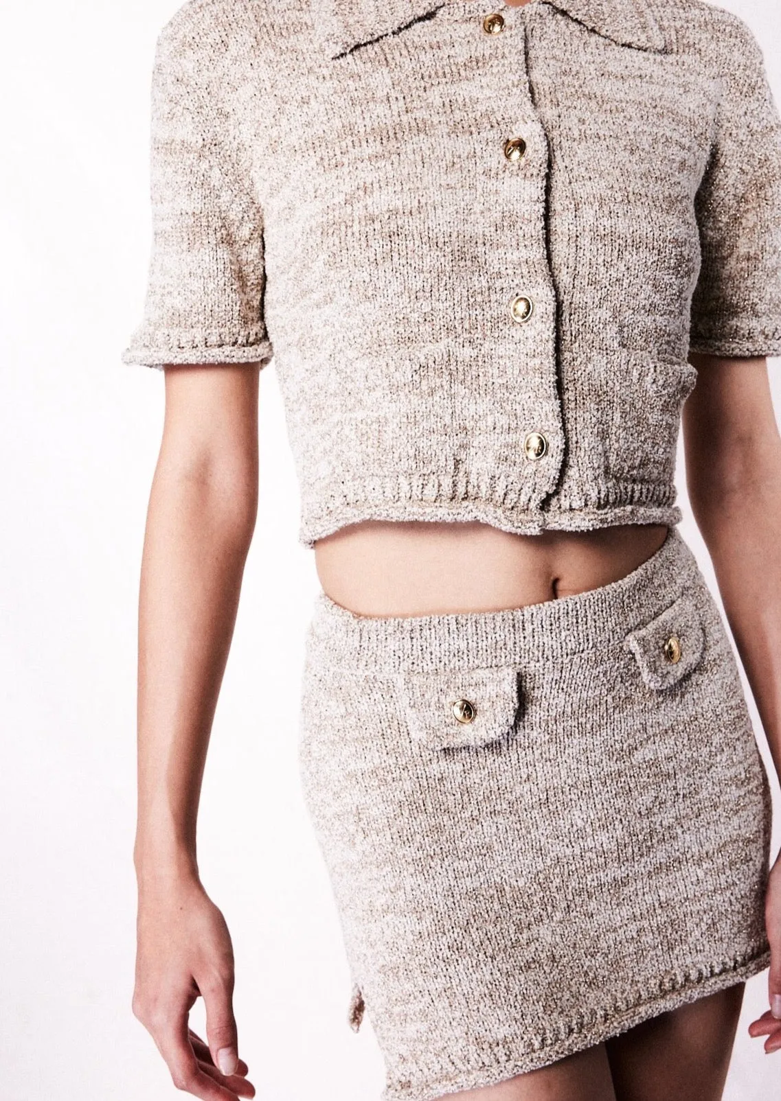 Morgan Mini Skirt - Gold sold by Asta Resort product image thumbnail 2