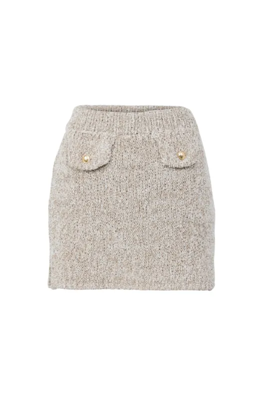 Morgan Mini Skirt - Gold sold by Asta Resort