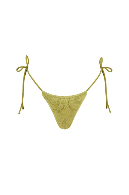Lio Bikini Bottom - Chartreuse Sequin sold by Asta Resort