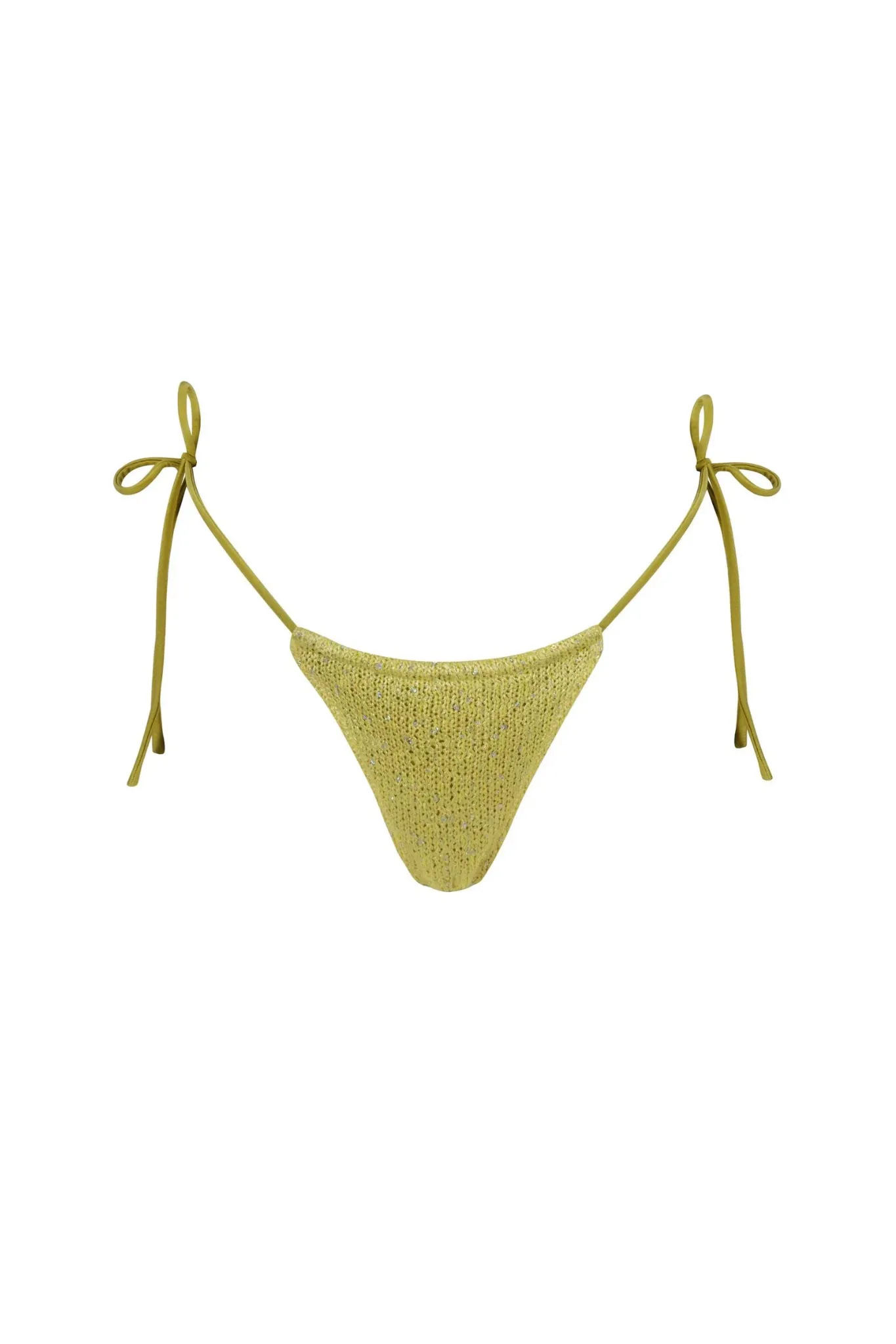 Lio Bikini Bottom - Chartreuse Sequin sold by Asta Resort