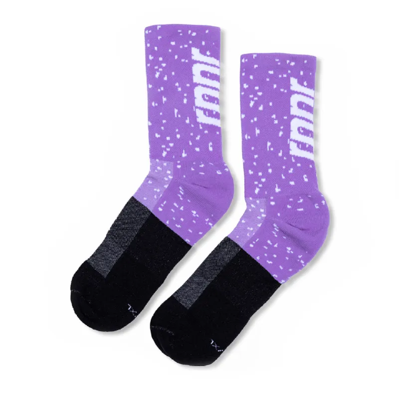Marathon Crew Sock:  Cadence Purple sold by rnnr