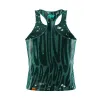 All Out Singlet Women's CROPPED-Drippy Cheetah Teal sold by rnnr