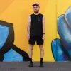 Men's Muscle Tee- Jet Black sold by rnnr