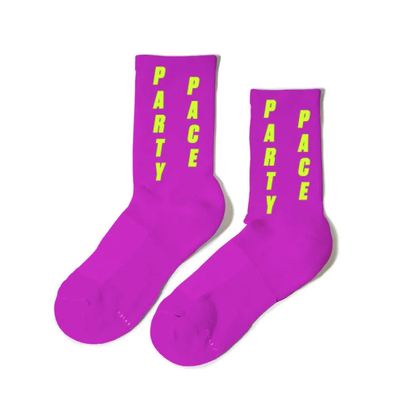 Marathon Crew Sock- Party Pace Purple sold by rnnr