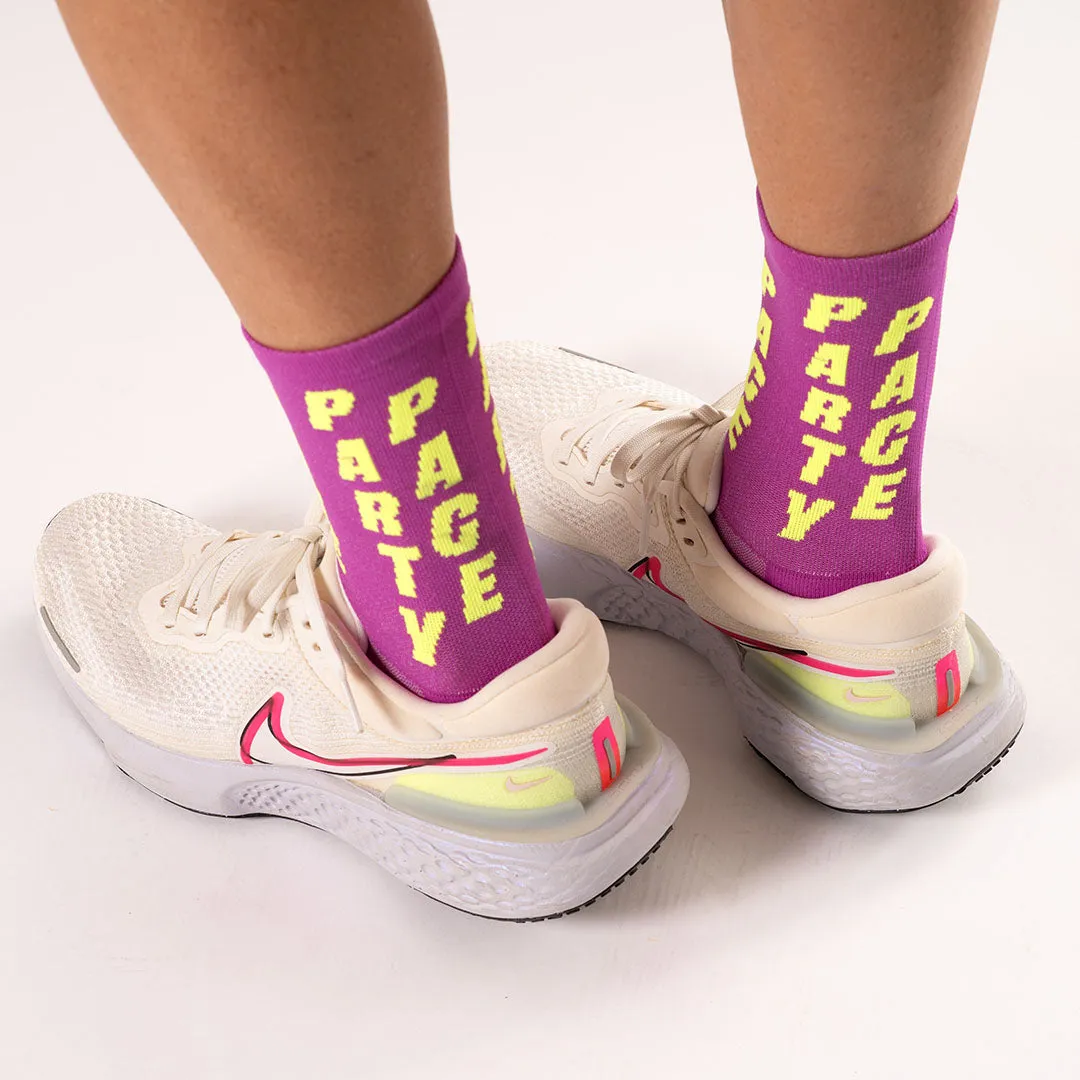 Marathon Crew Sock- Party Pace Purple sold by rnnr product image thumbnail 3