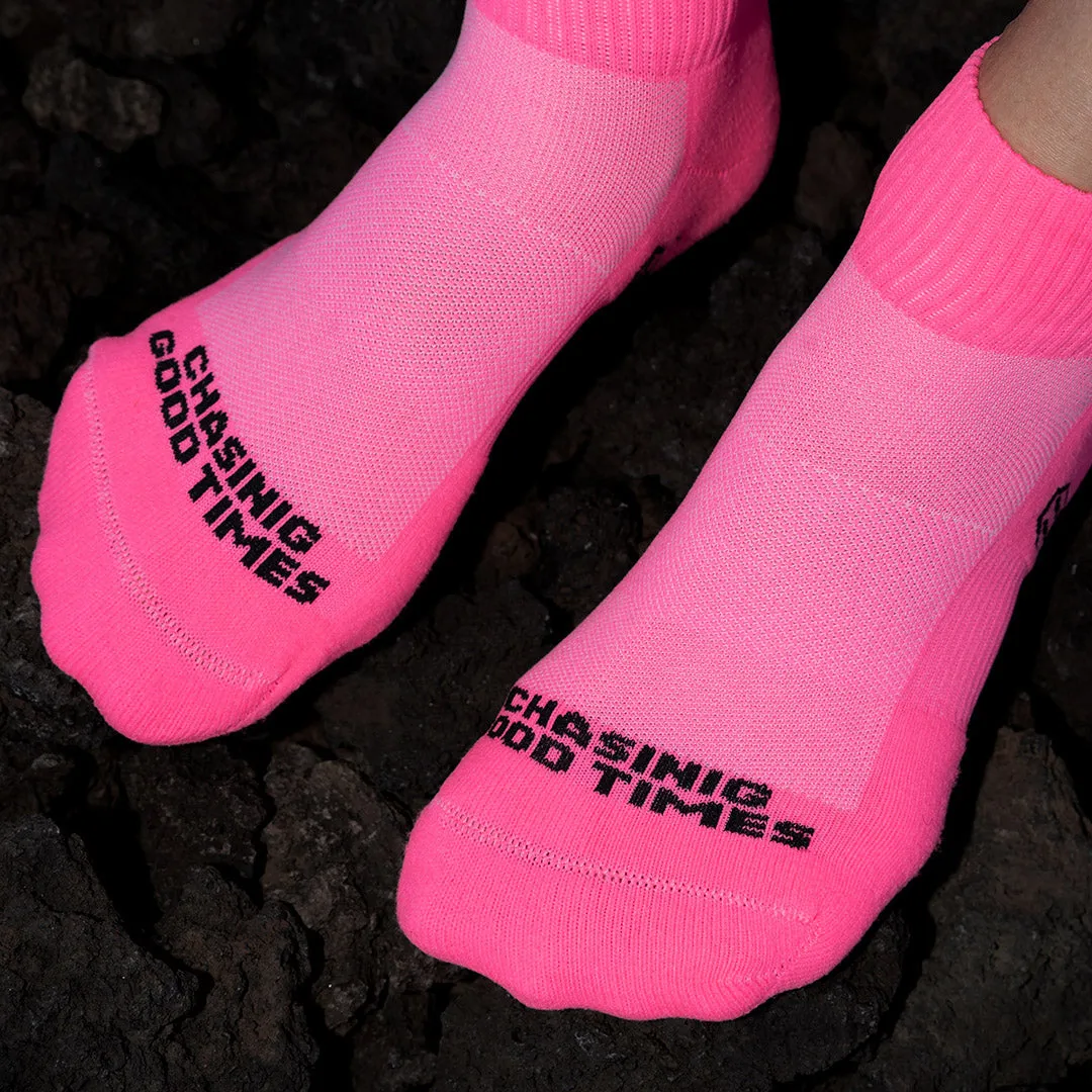 Quarter Crew Sock- Basic Pink sold by rnnr product image thumbnail 3