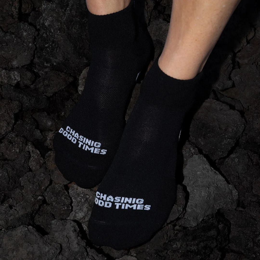 Quarter Crew Sock- Basic Black sold by rnnr product image thumbnail 3